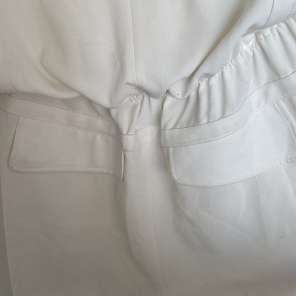 Halston white jumpsuit with hood - Picture 8 of 8